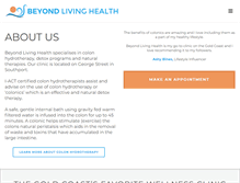 Tablet Screenshot of beyondlivinghealth.com.au